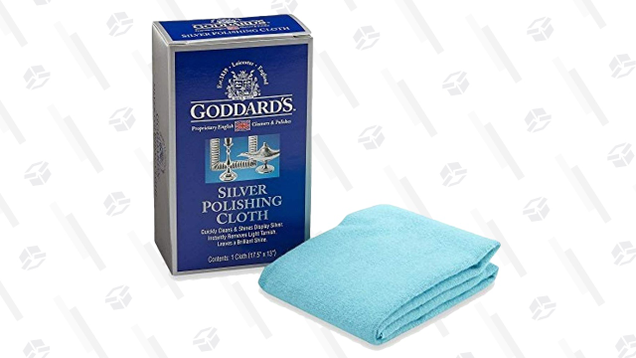 Goddard silver polishing cloths are treated with an anti-tarnishing agent, meaning they work without any creams, and are great for things that can’t get wet.